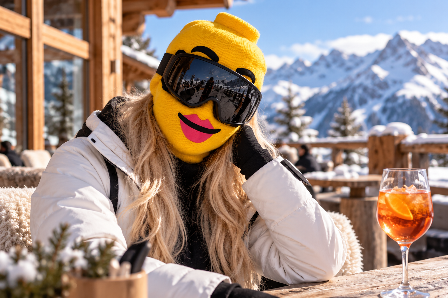 Alpine styling with a yellow Legomask